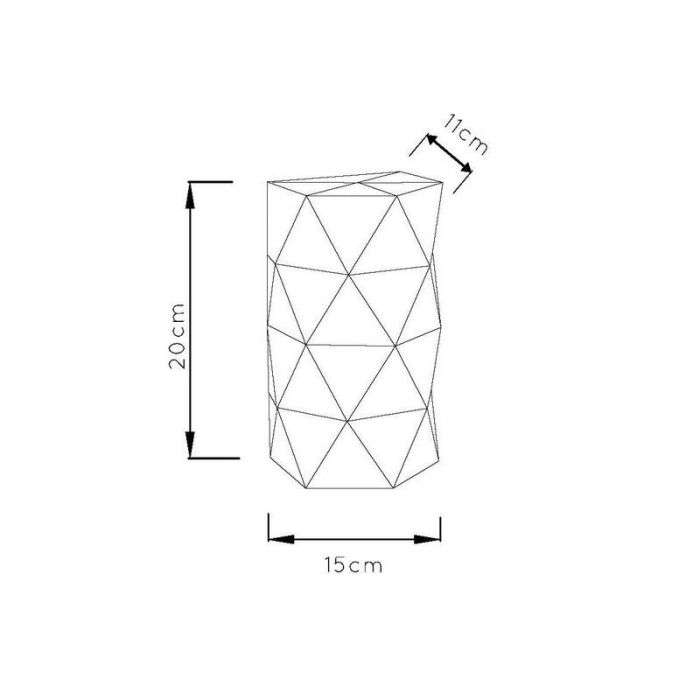 Black wall light modern, Otona