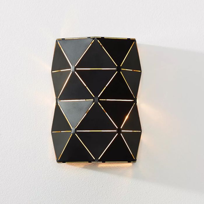 Black wall light modern, Otona