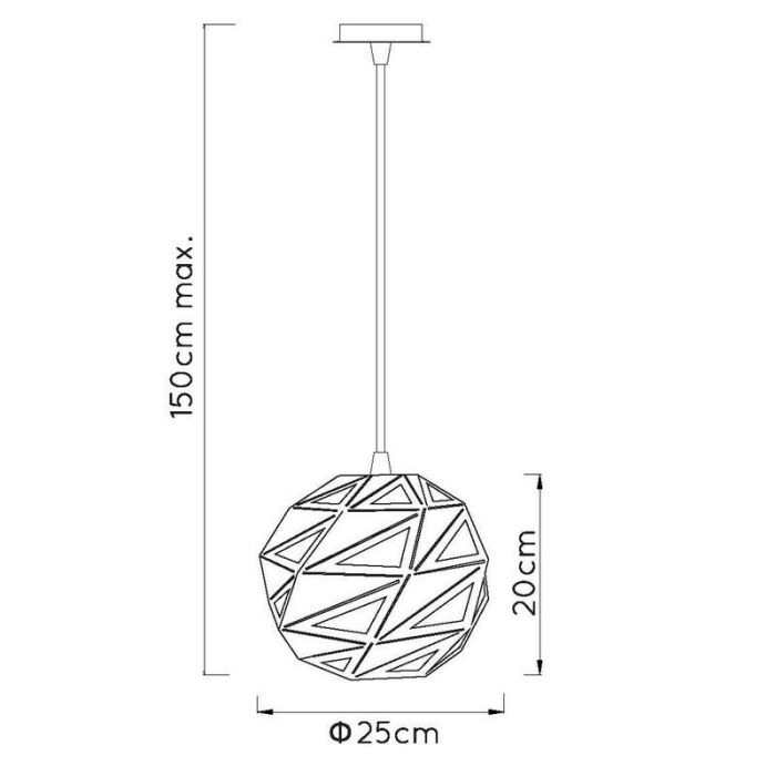 Black pendant light modern, Malunga