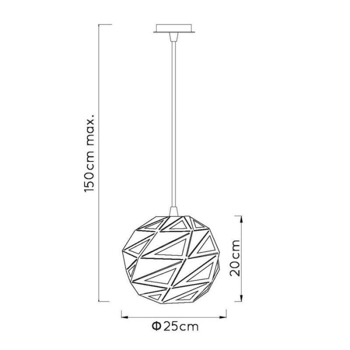 White pendant light modern, Malunga