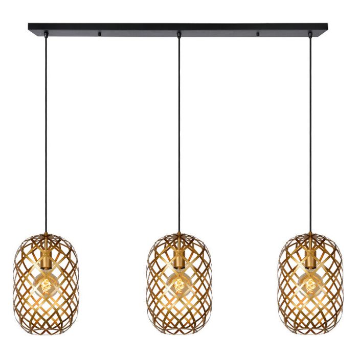 Golden pendant light modern, Wolfram