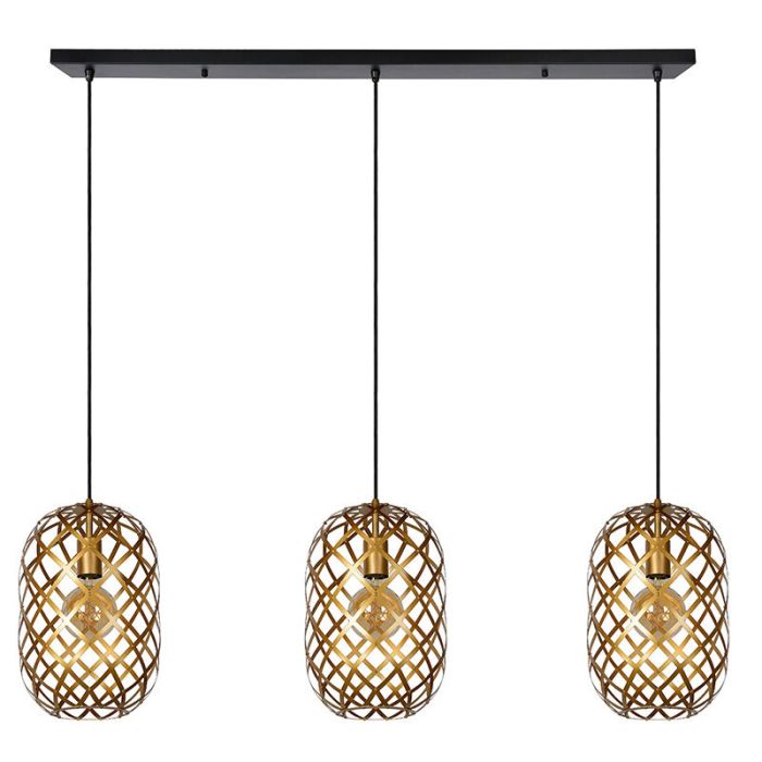 Golden pendant light modern, Wolfram