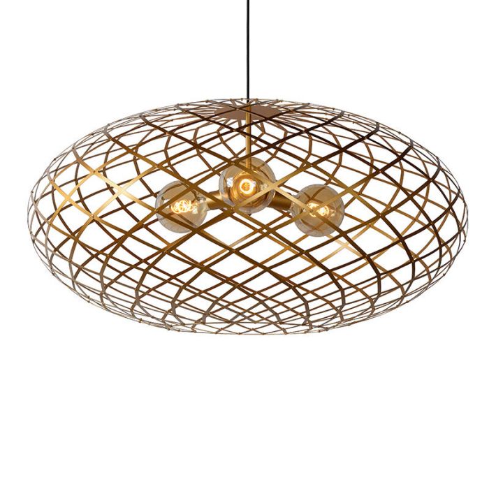 Golden pendant light modern, Wolfram