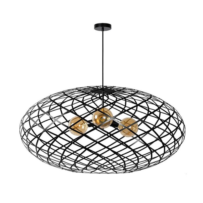 Black pendant light modern, Wolfram