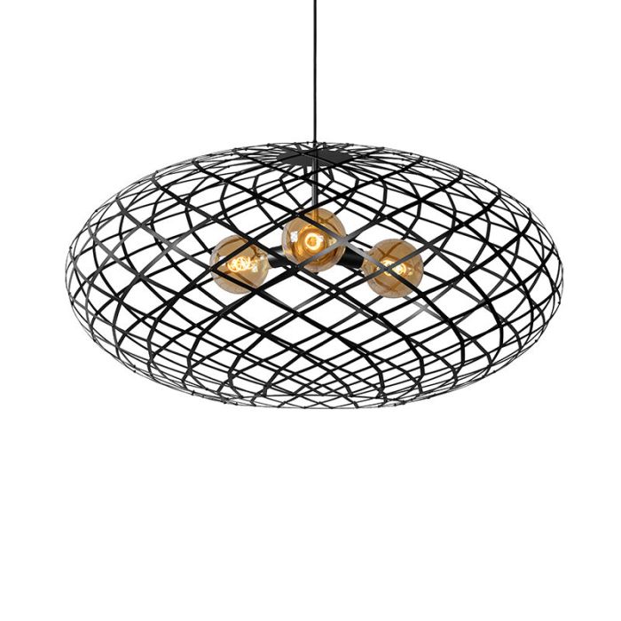 Black pendant light modern, Wolfram