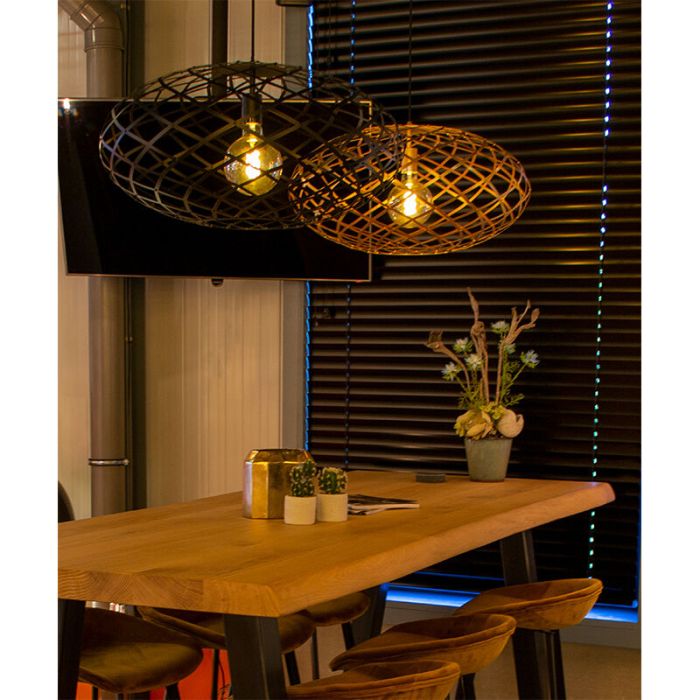 Black pendant light modern, Wolfram