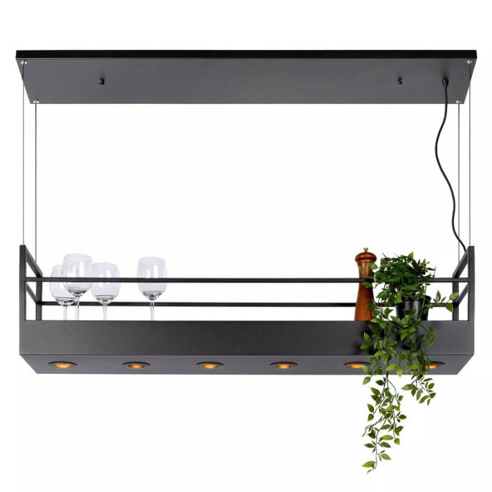 Black pendant light rustic, Miravelle