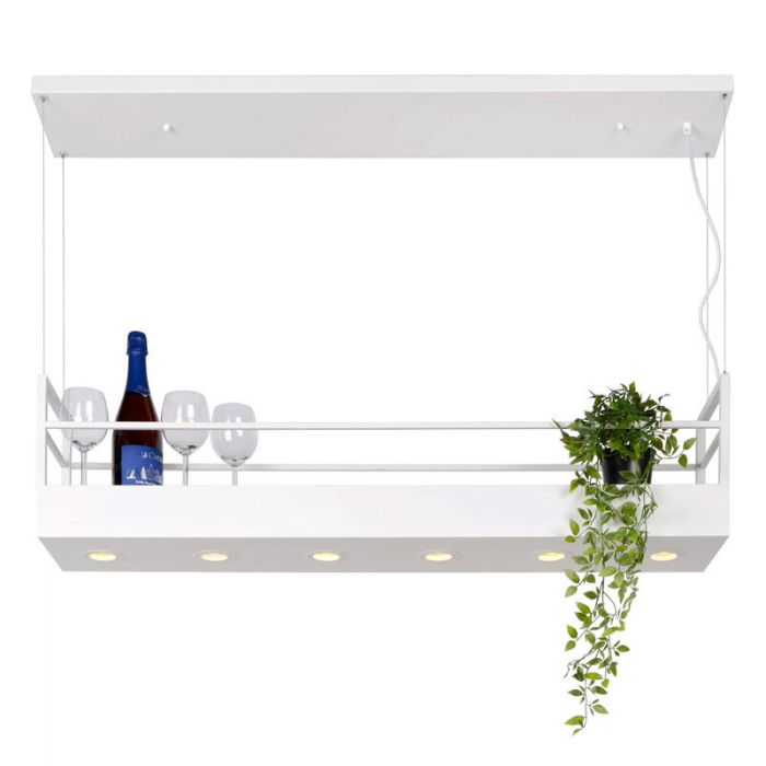 White pendant light rustic, Miravelle