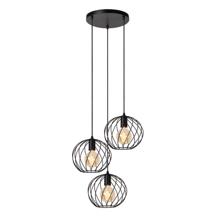 Black pendant light classic, Danza
