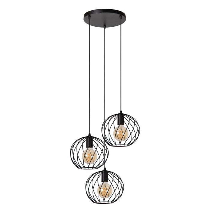 Black pendant light classic, Danza