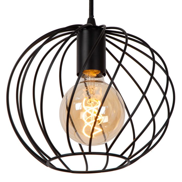 Black pendant light classic, Danza