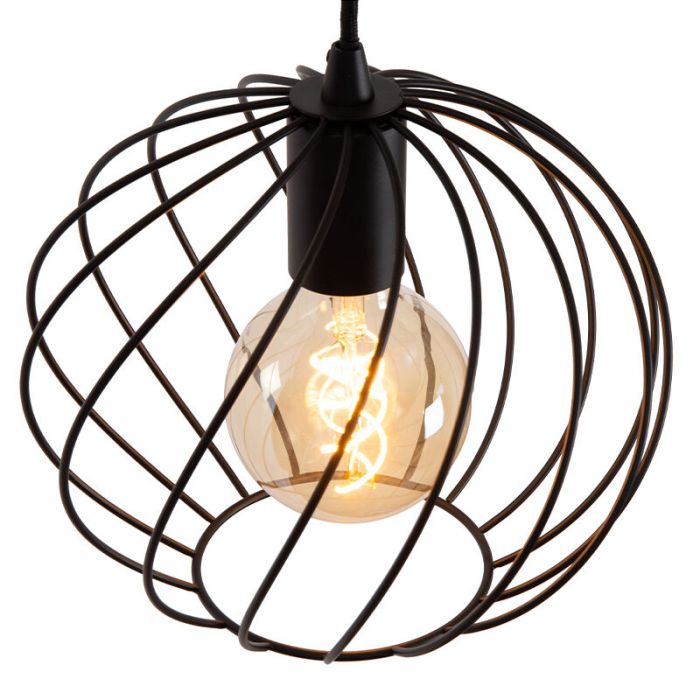 Black pendant light classic, Danza