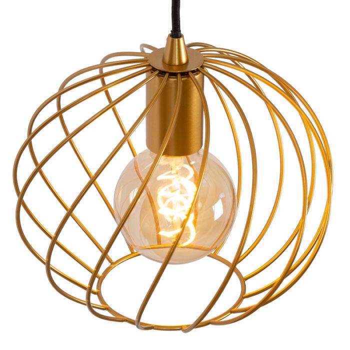 Brass pendant light classic, Danza