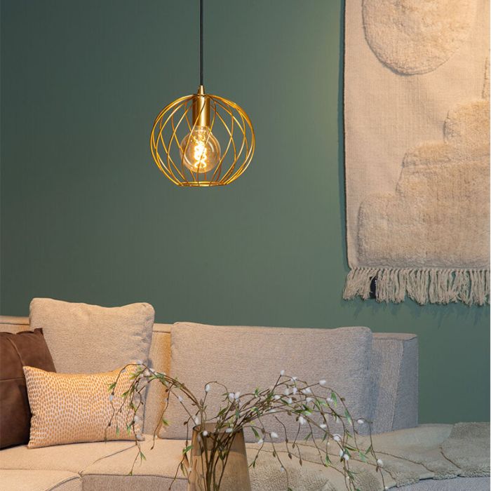 Brass pendant light classic, Danza
