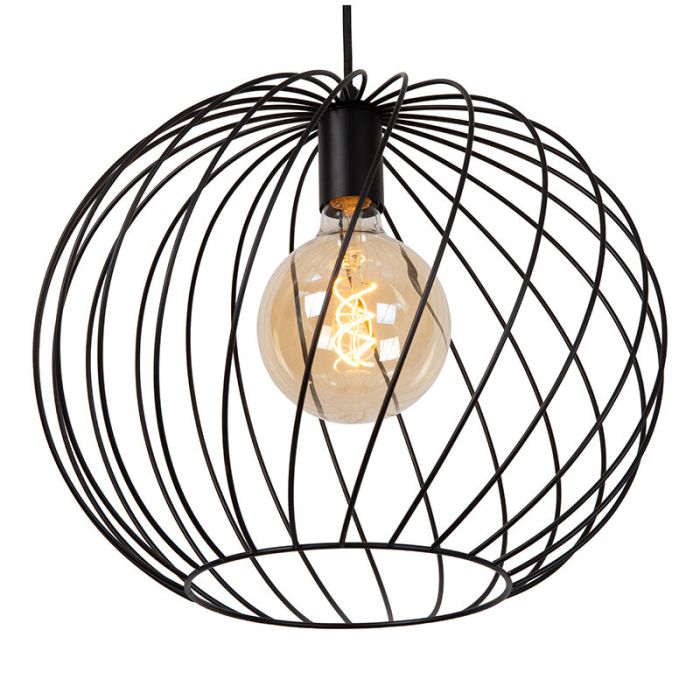 Black pendant light classic, Danza