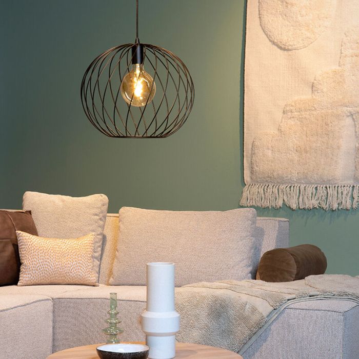 Black pendant light classic, Danza