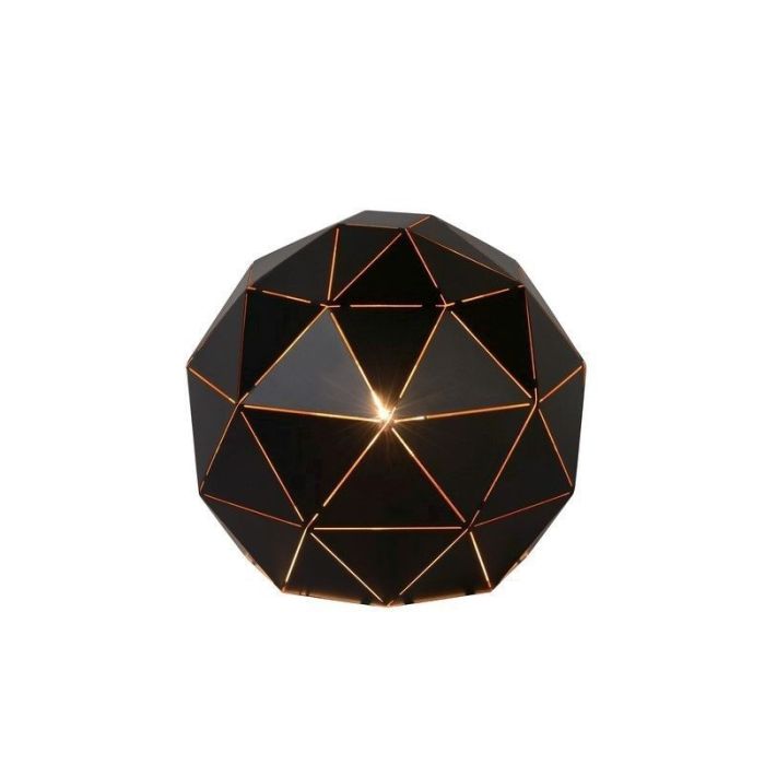 Black table lamp modern, Otona, with switch