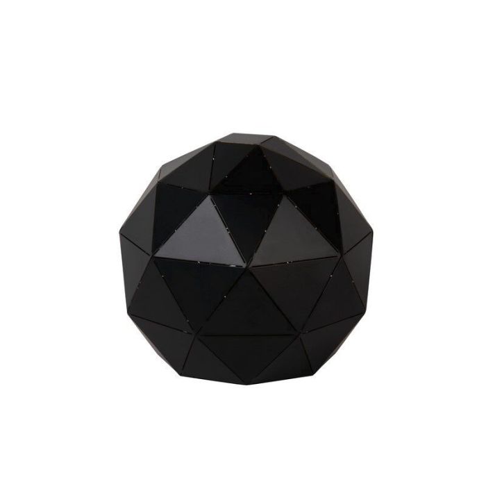 Black table lamp modern, Otona, with switch