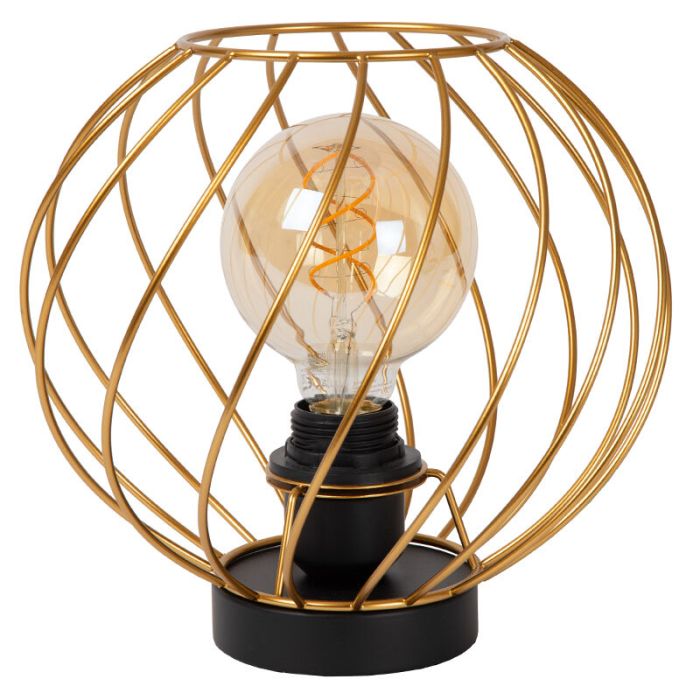 Brass table lamp classic, Danza, with switch
