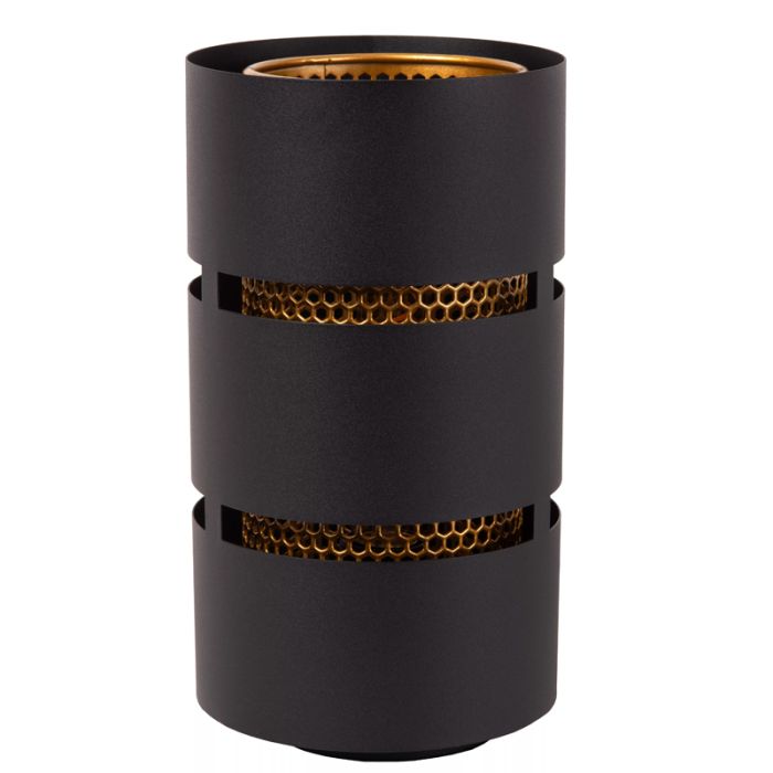 Black table lamp modern, Rosas, with switch