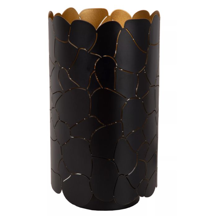 Black table lamp modern, Almelo, with switch