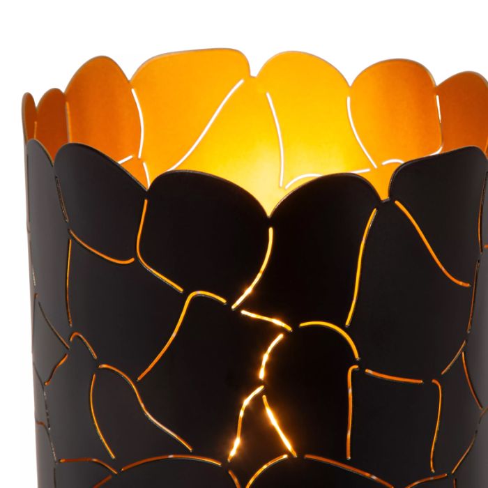 Black table lamp modern, Almelo, with switch