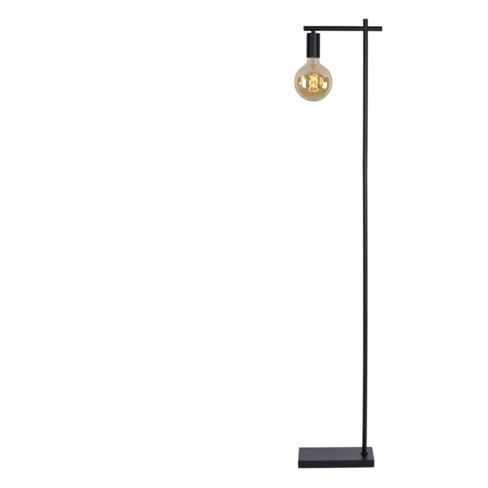 Black floor lamp modern, Leanne, with switch