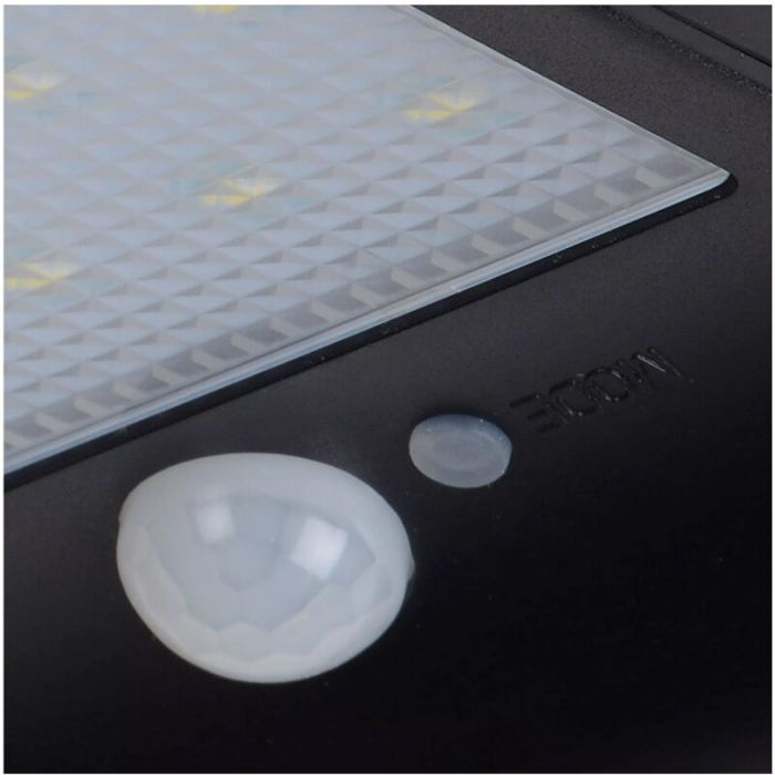 Black outdoor wall light with motion sensor modern, Basic, 3W, 2700K LED, IP44