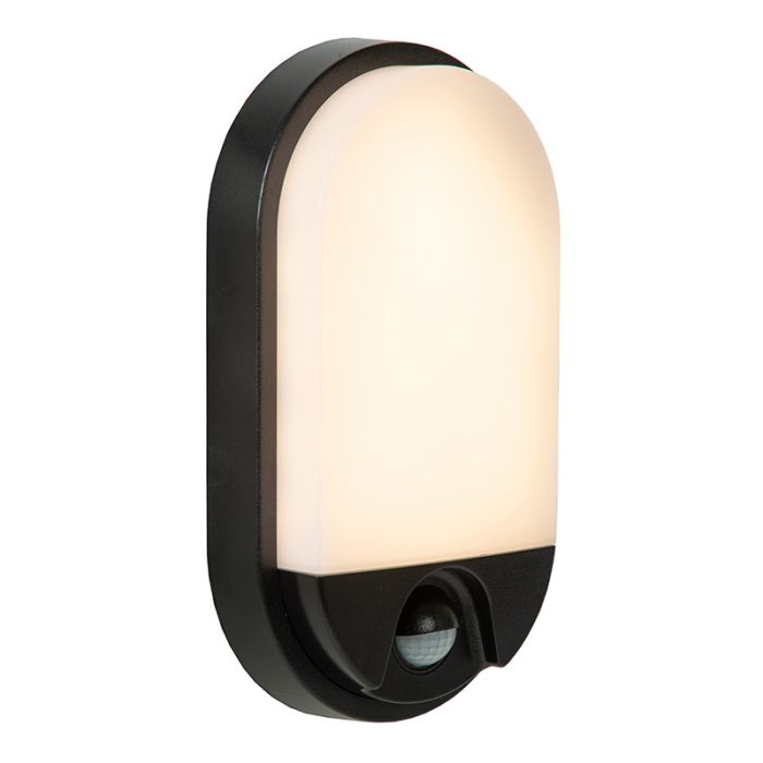 White bathroom wall light modern, Hups Ir, 10W, 3000K LED, IP54