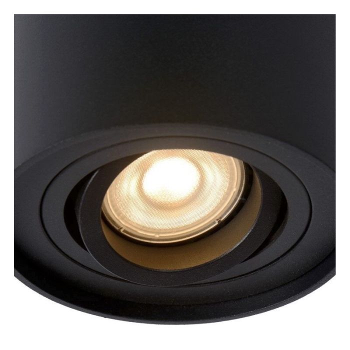 Black ceiling spotlight modern, Tube