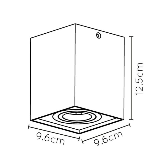 Golden surface mounted downlight modern, Tube