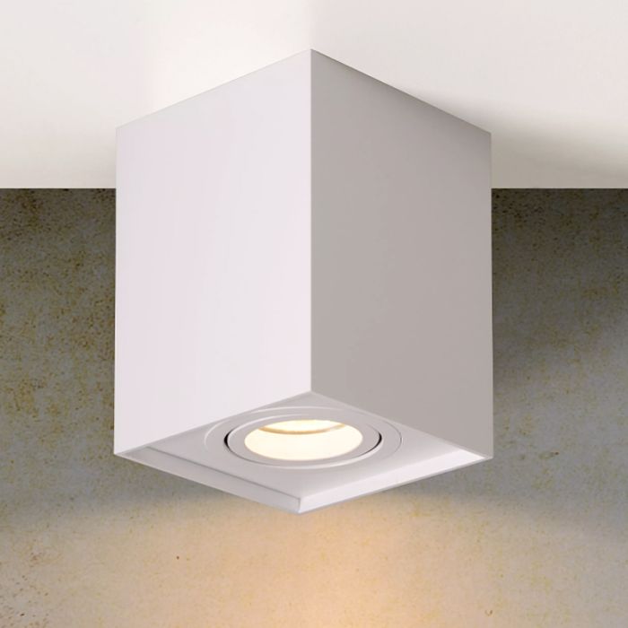White ceiling spotlight modern, Tube