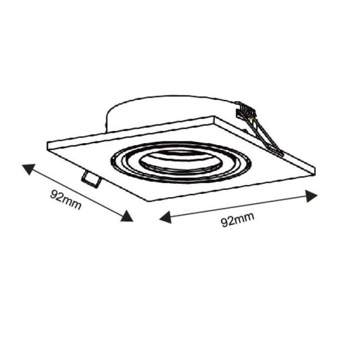 White recessed light modern, Tube