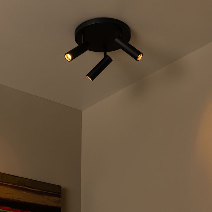Black ceiling spotlight modern, Grado