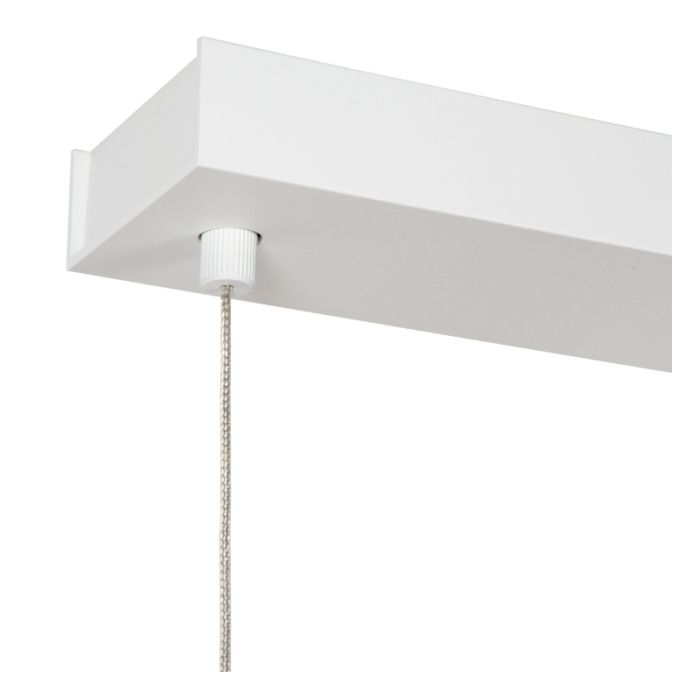 White pendant light modern, Sigma, 36W, 2700K LED