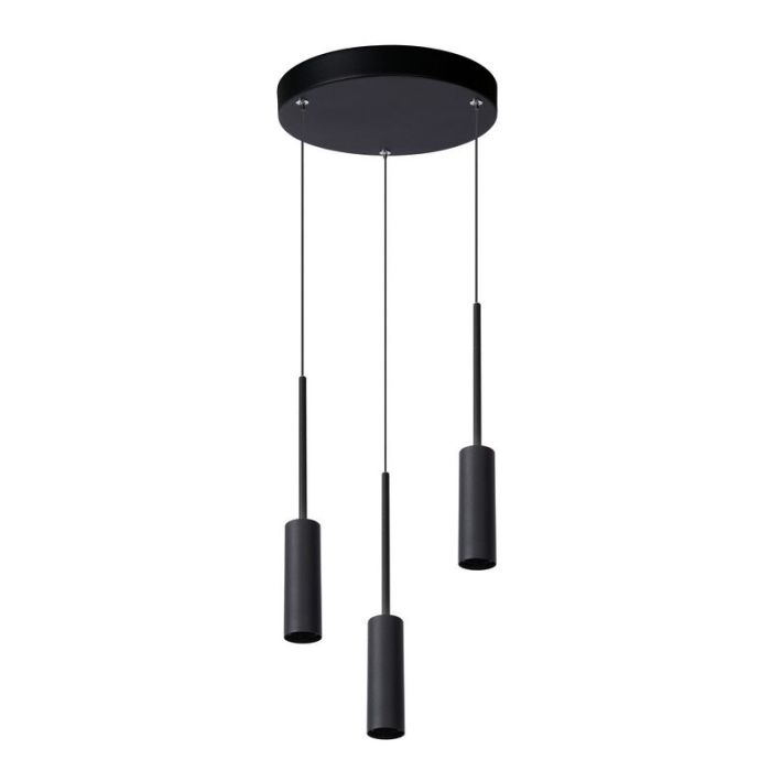 Black pendant light modern, Tubule