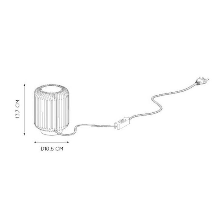 Golden table lamp modern, Turbin, 5W, 3000K LED, with switch