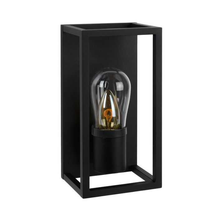 Black wall light modern, Carlyn, IP54