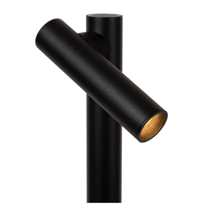 Black rechargeable floor lamp modern, Antrim, 2,2W, 2700K LED, IP54, with touch dimmer