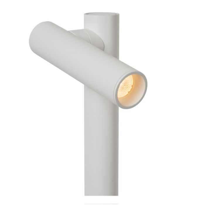 White rechargeable floor lamp modern, Antrim, 2,2W, 2700K LED, IP54, with touch dimmer