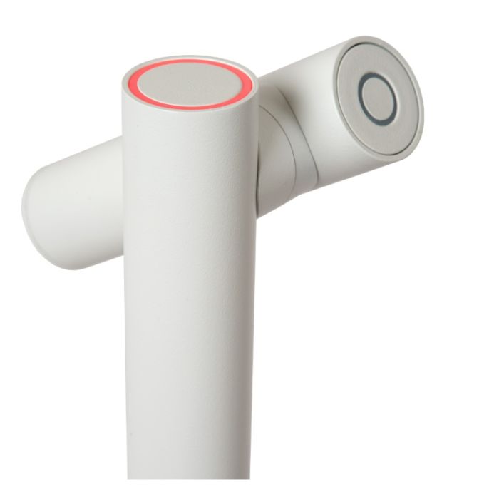 White rechargeable floor lamp modern, Antrim, 2,2W, 2700K LED, IP54, with touch dimmer