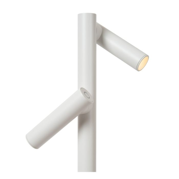 White rechargeable floor lamp modern, Antrim, 2,2W, 2700K LED, IP54, with touch dimmer