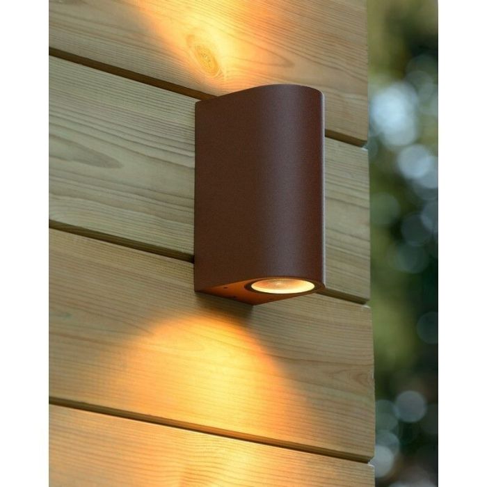 Rust Coloured outdoor light modern, Boogy, IP44