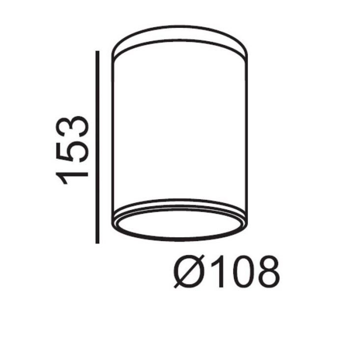 Anthracite outdoor light modern, Tubix, IP54