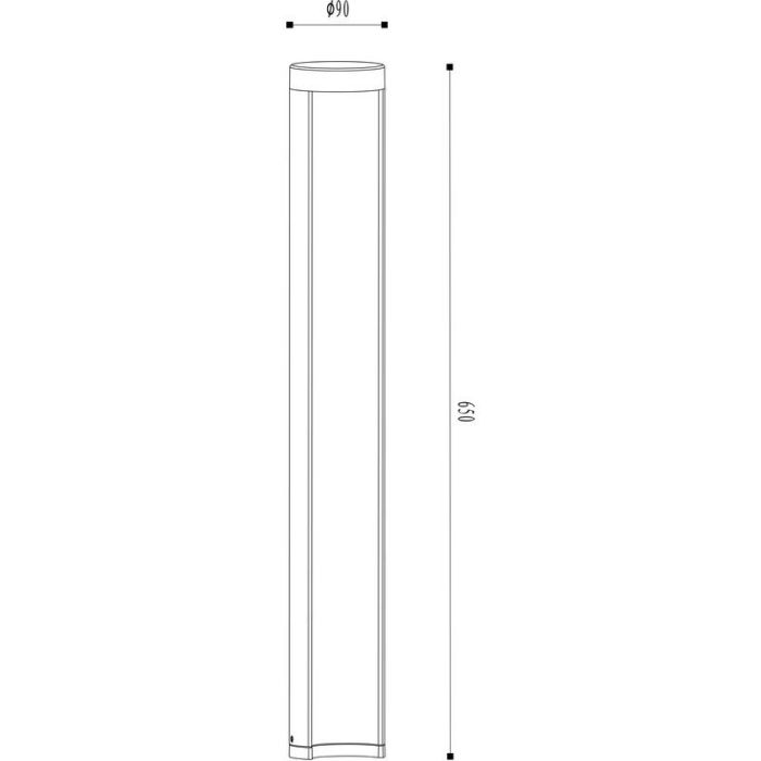 Black outdoor light modern, Combo, 7W, 3000K LED, IP54