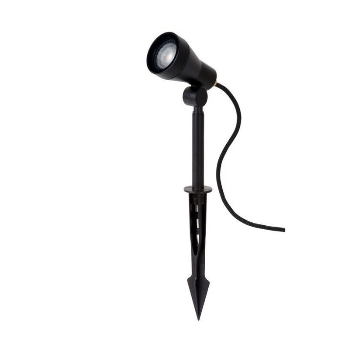 Black garden spike light modern, April, IP54