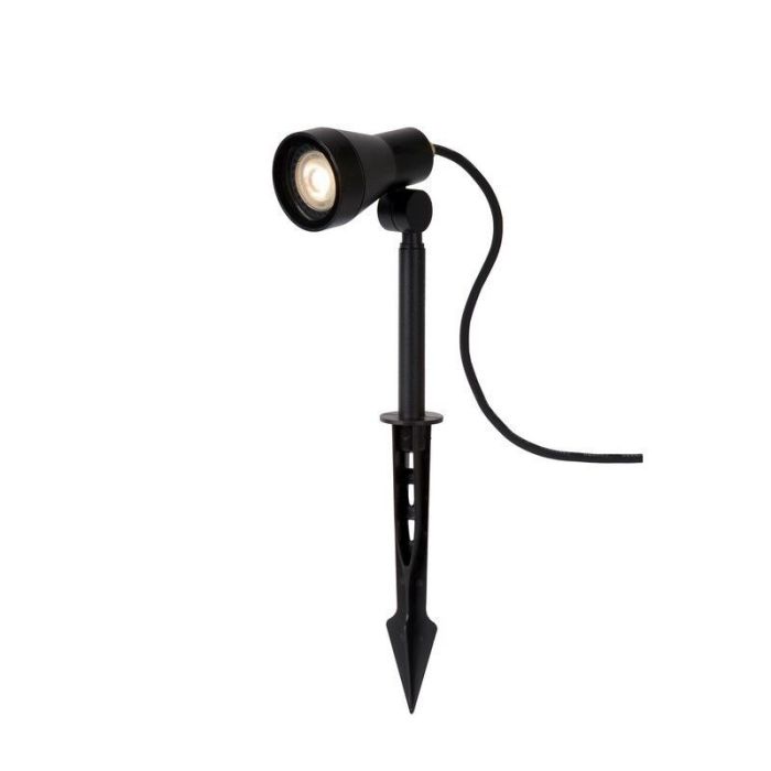 Black garden spike light modern, April, IP54