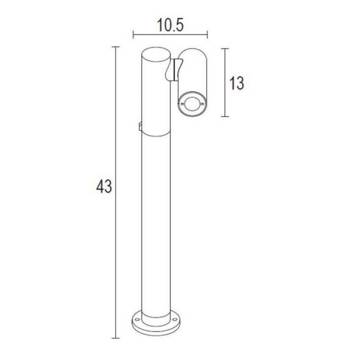 Anthracite outdoor light modern, Tatum, 4,5W, 3000K LED, IP65