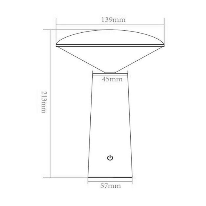 White outdoor table lamp modern, Jive, 4W, warm to cold white adjustable LED, IP44, with switch