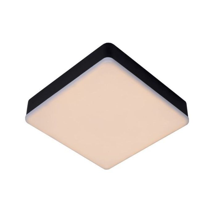 Black flush ceiling light modern, Ceres, 30W, 3000K LED, IP44